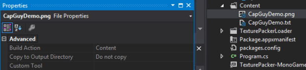 Windows-MonoGame-DataFileProperties