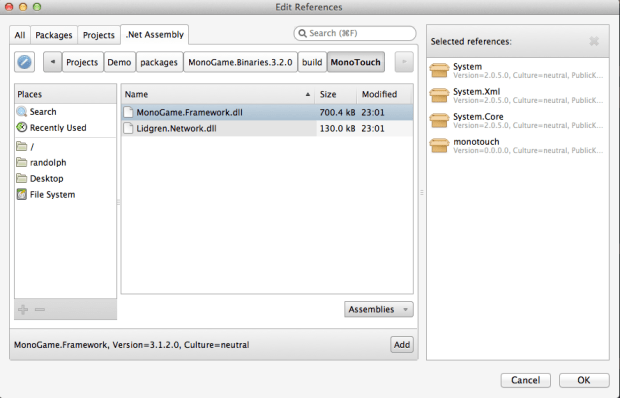 Xamarin AddReference